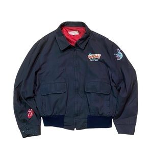 Rare 1986 Rolling Stones Dirty Work Tour Jacket Size L